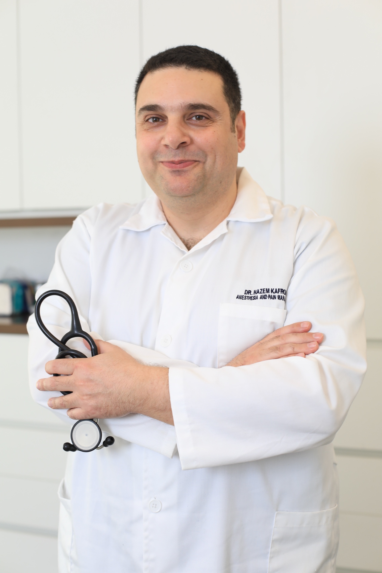 Dr. Kafrouni performing injection